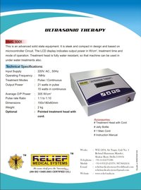 Ultrasonic Therapy Unit