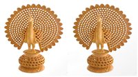 Wooden Peacock