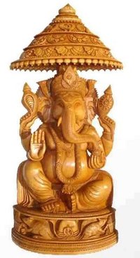 Wooden God Statue