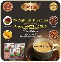 ZINGYSIP  PREMIUM NATURAL FLAVOUR TEA - SERVE HOT OR COLD