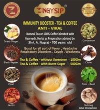 ZINGYSIP  IMMUNITY BOOSTER  TEA - ANTI VIRAL TEA -  AYURVEDIC  HERBS WITH VITAMIN A & D