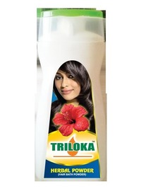New Triloka Mandara/Herbal Hair/Head Bathing Powder ( Shampoo Powder ) Bottle