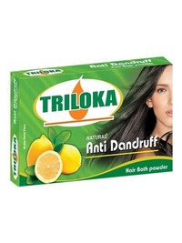 New Triloka Anti Dandruff Head/Hair Bathing Powder ( Shampoo) packet ( Refilling)