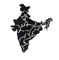 India Map Metal Wall Art