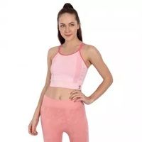 Heka Chess Move Square Neck Padded Sports Bra - Oak Brown