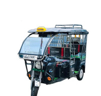 Black Battery Operated Rickshaw