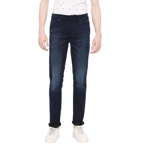 Integriti Ink Blue Slim Fit Solid Jeans For Men's Distributors, Integriti Ink Blue Slim Fit