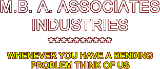 M. B. A. ASSOCIATES INDUSTRIES