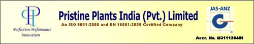 PRISTINE PLANTS INDIA (PVT) LTD.