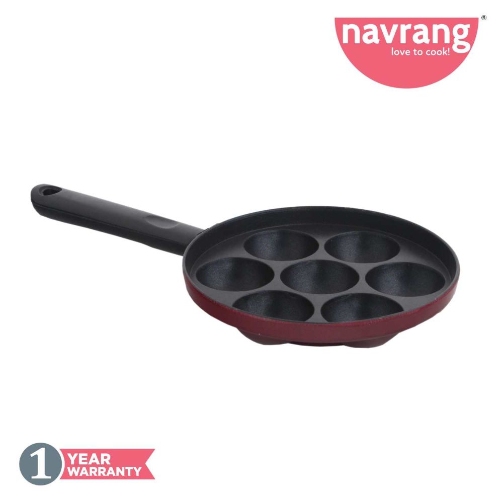 Navrang Nonstick Appakara 7 Economy With Handle