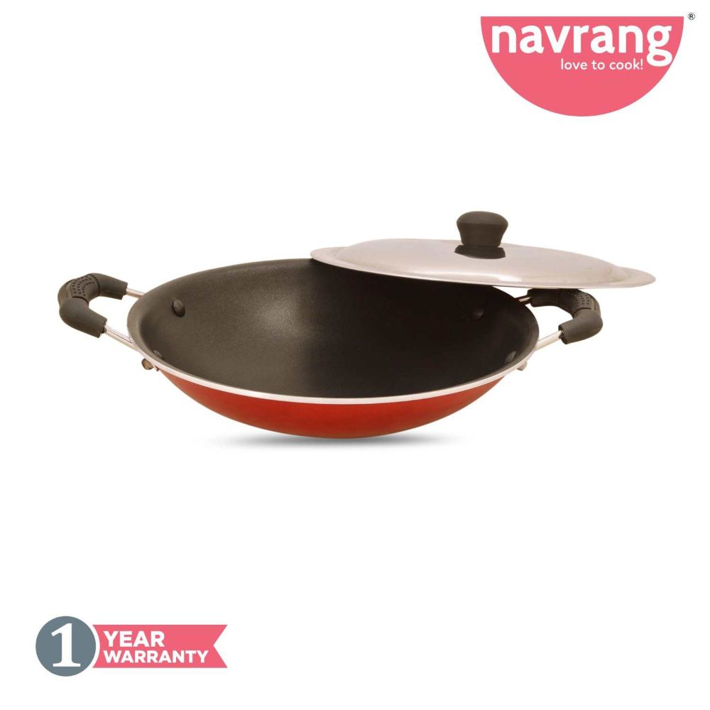 Navrang Nonstick Appachetty With Ss Lid