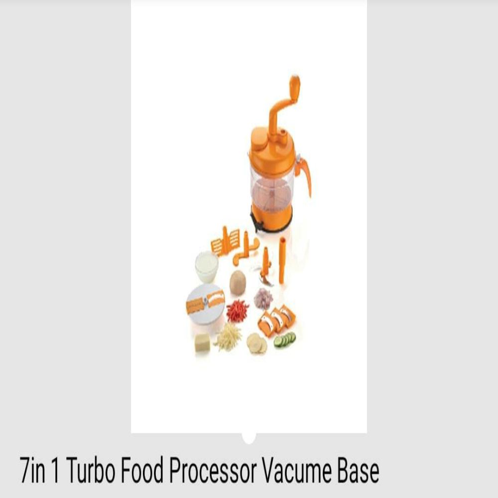 National 7 In 1 Turbo Food Processor Vacume Base