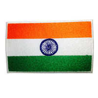 Fabric Orange,White and Green India Flag Embroidery Badge Small size, For  Advertising, Size: 3 Inch at Rs 5/piece in Ludhiana