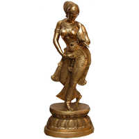 Brass Girl Statue