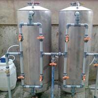 Water treatment plant installation