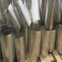 Perforated stainless steel tube