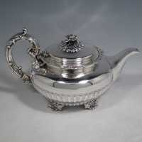 Silver teapot