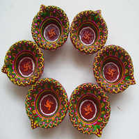 रंगोली दीया प्लेटें