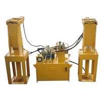 Interlocking brick making machine