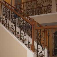 Wrought iron staircase