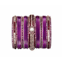 Lac stone bangles