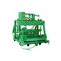 Manual concrete block making machine