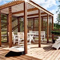 Wooden pergola