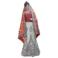 Embroidered bridal lehenga