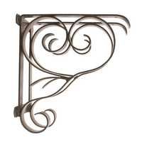 Wrought iron shelf