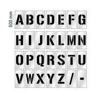 Alphabet stencil