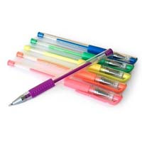 Colored gel pens