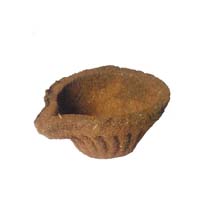 Cow dung diya