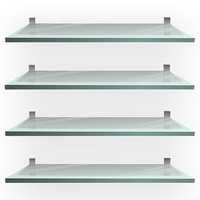 Glass shelves