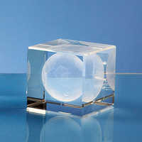 Laser engraved crystal glass