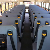 Bus seat belt