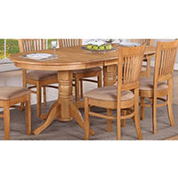 Double pedestal dining table