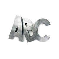 Metal letter