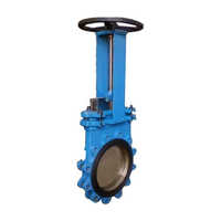 Knife edge gate valve