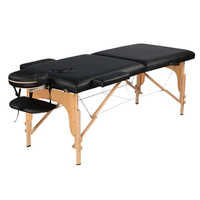 Folding massage table