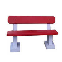 Concrete garden bench