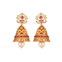 Pearl stone earrings