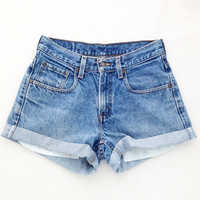 Denim shorts