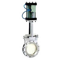 Pneumatic knife gate valve