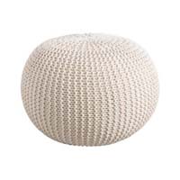 Wool pouf