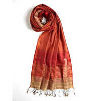 Raw silk stoles