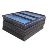 Mild steel centering plate