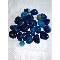 Blue polished stone