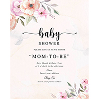 Baby shower invitations