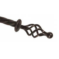 Iron curtain rod