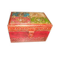 Painted wooden box